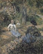 Camille Pissarro Peasants resting oil painting artist
